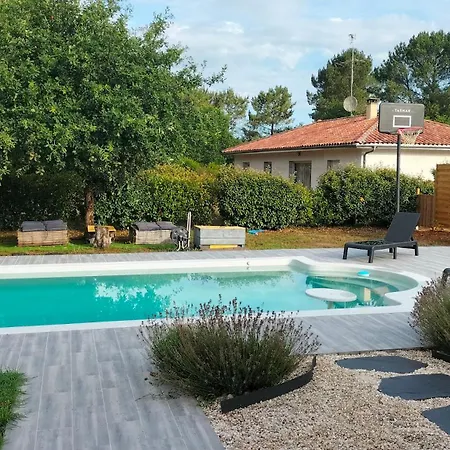 Maison Landaise - 165m2 Avec Piscine Ferienhaus Commensacq