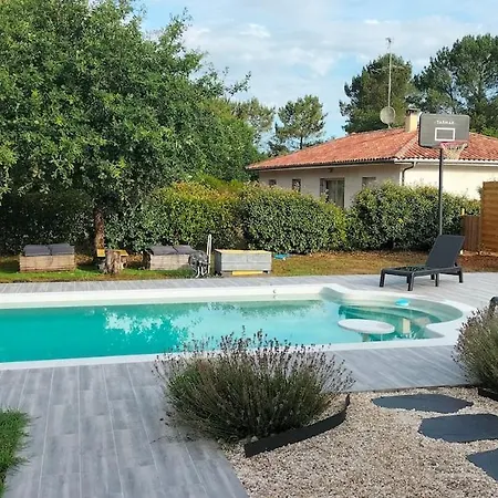 Maison Landaise - 165m2 Avec Piscine Ferienhaus Commensacq